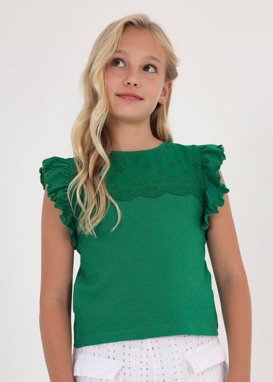 Camiseta tirantes perforada