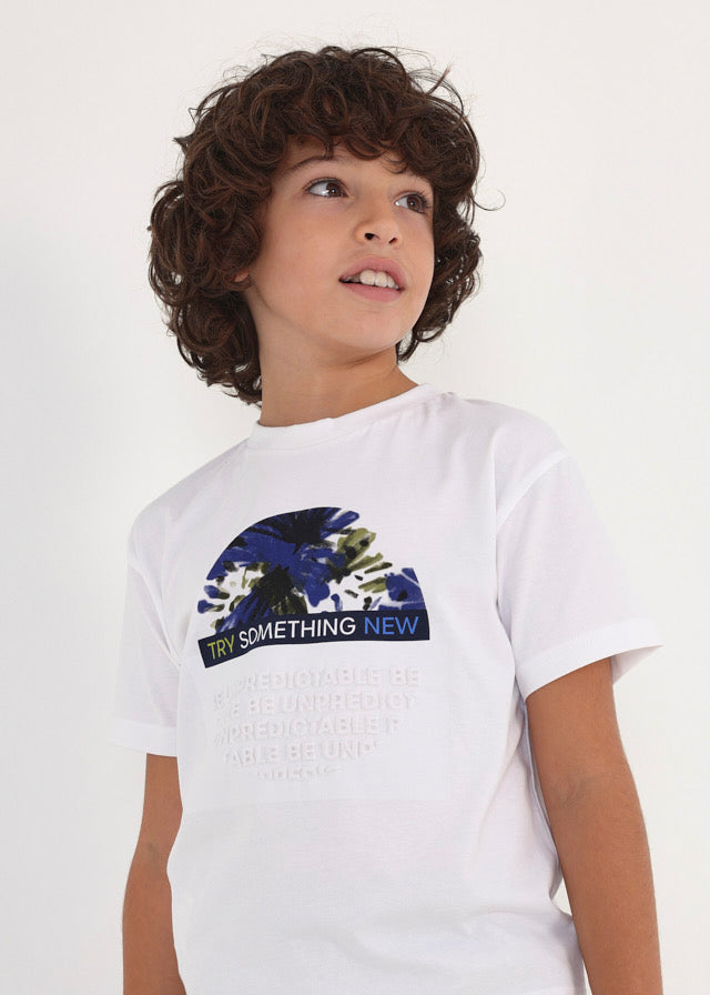 Camiseta m/c embossed