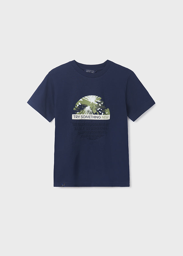 Camiseta m/c embossed
