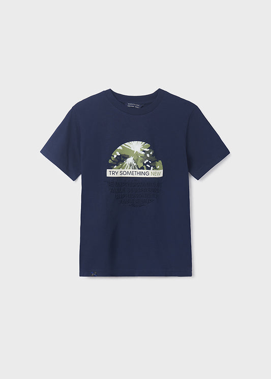 Camiseta m/c embossed
