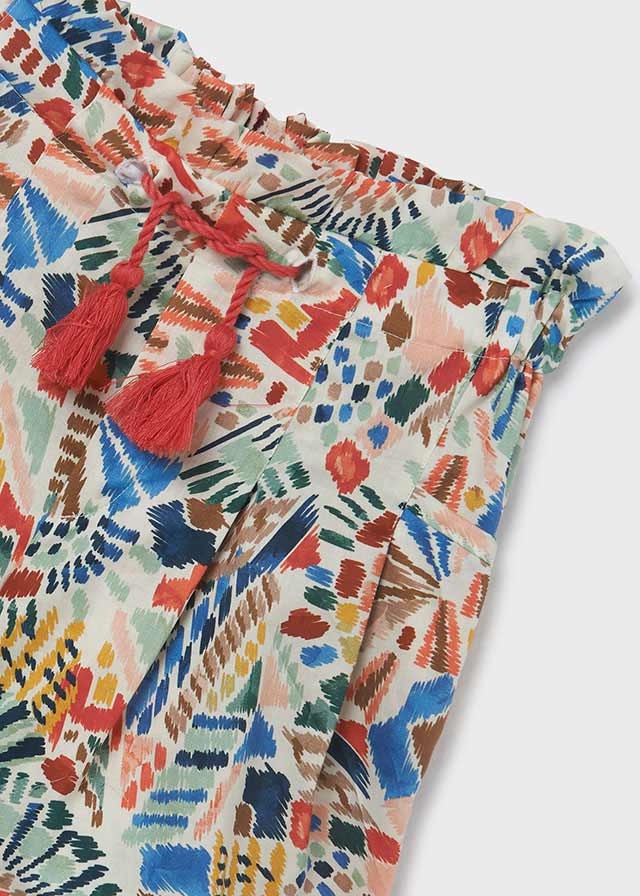 Falda pantalon estampada
