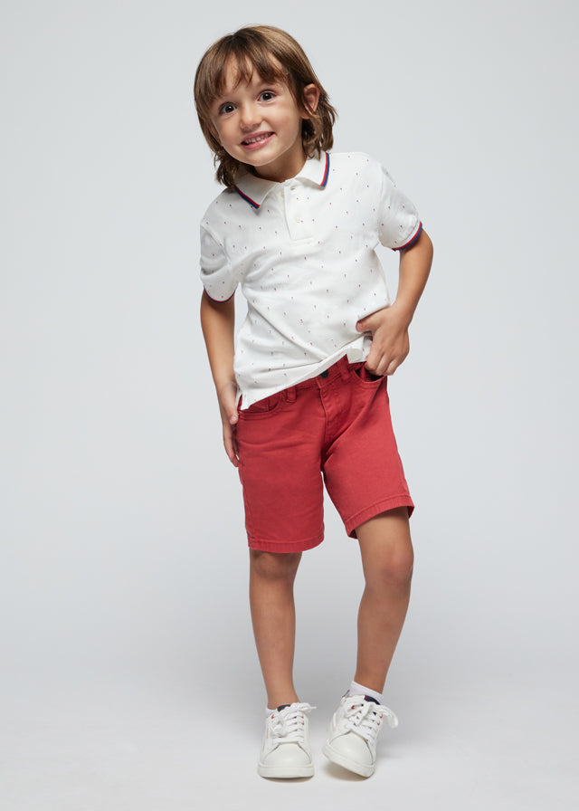Polo m/c micro estampado