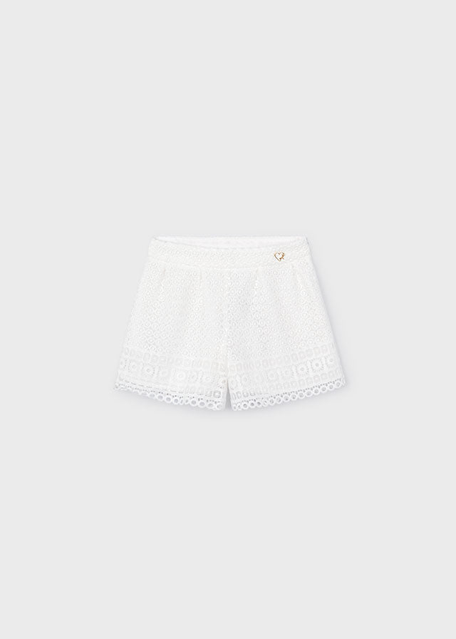 Falda pantalon guipur