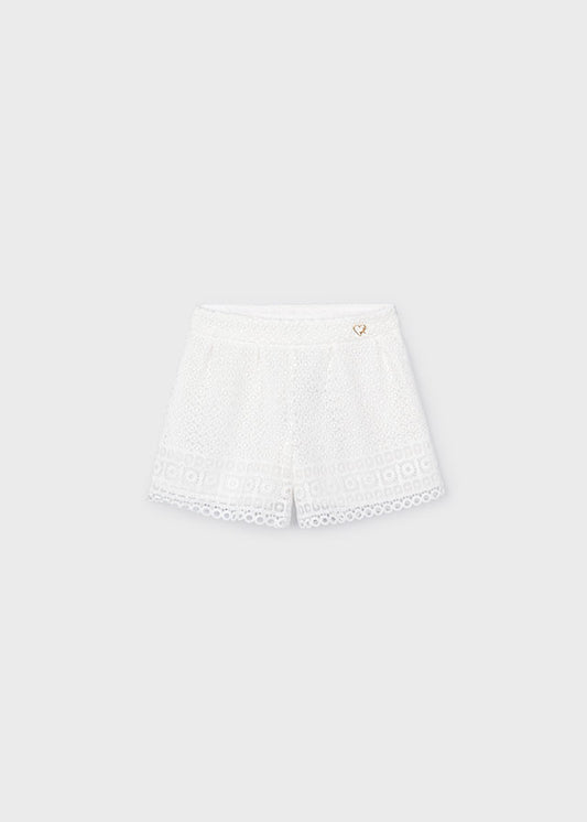 Falda pantalon guipur