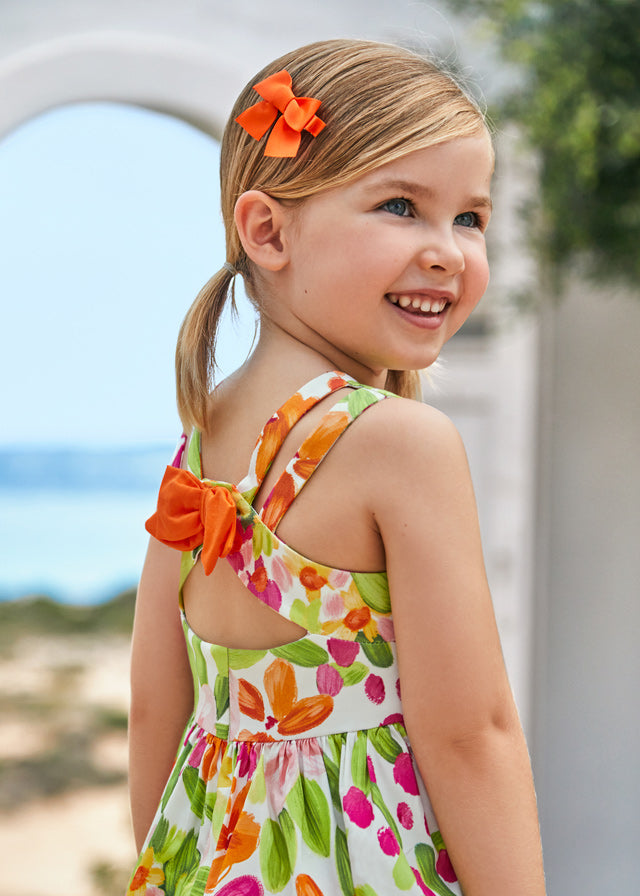Vestido saten estampado