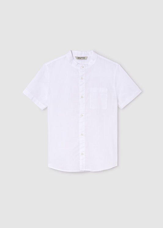 Camisa m/c cuello mao