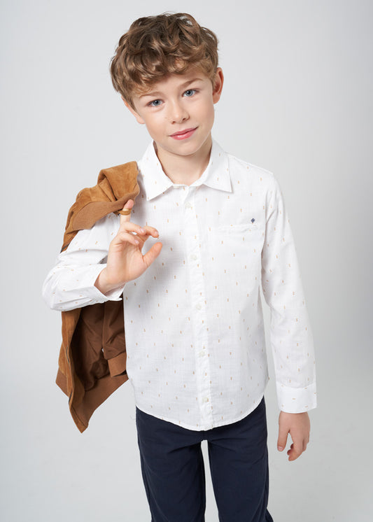 Camisa M/L Microestampado