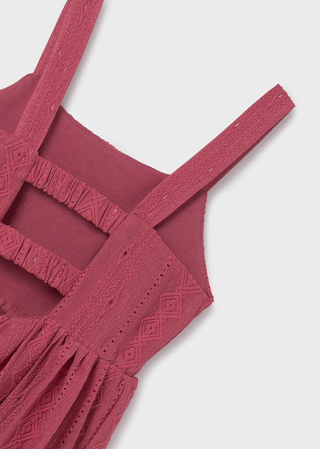 Vestido punto perforado
