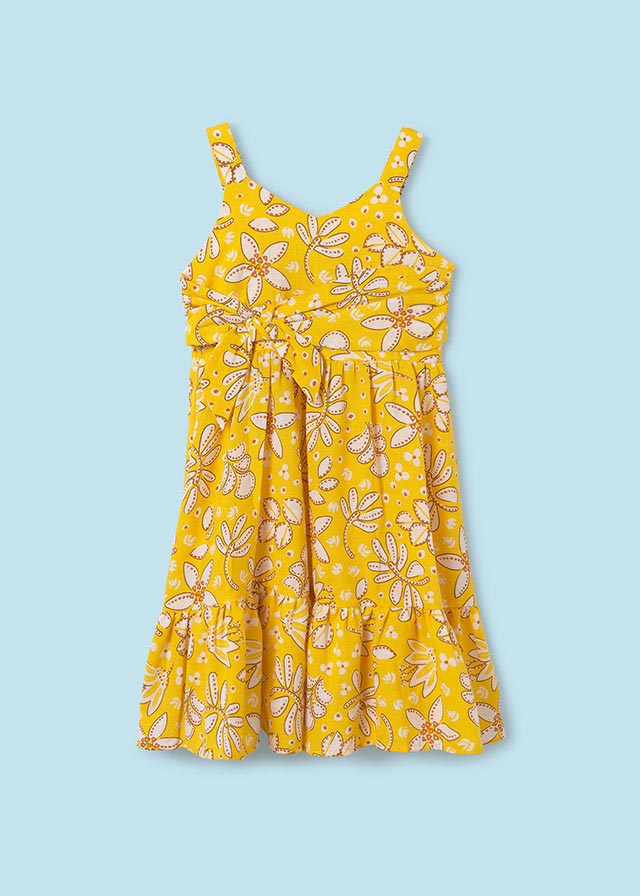 Vestido lazo estampado