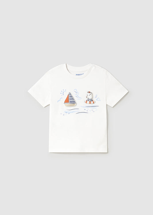 Camiseta m/c apliques