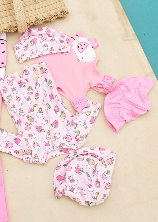 Conj. Baño pelele con gorro