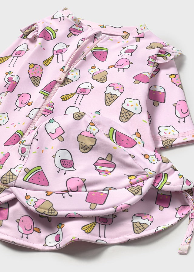 Conj. Baño pelele con gorro