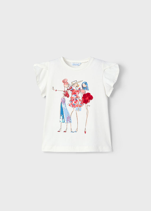 Camiseta m/c  apliaciones