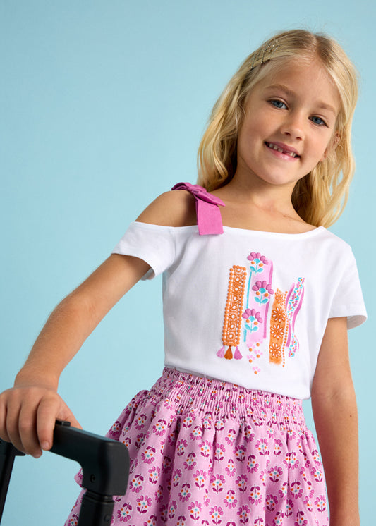 Camiseta m/c asimetrica