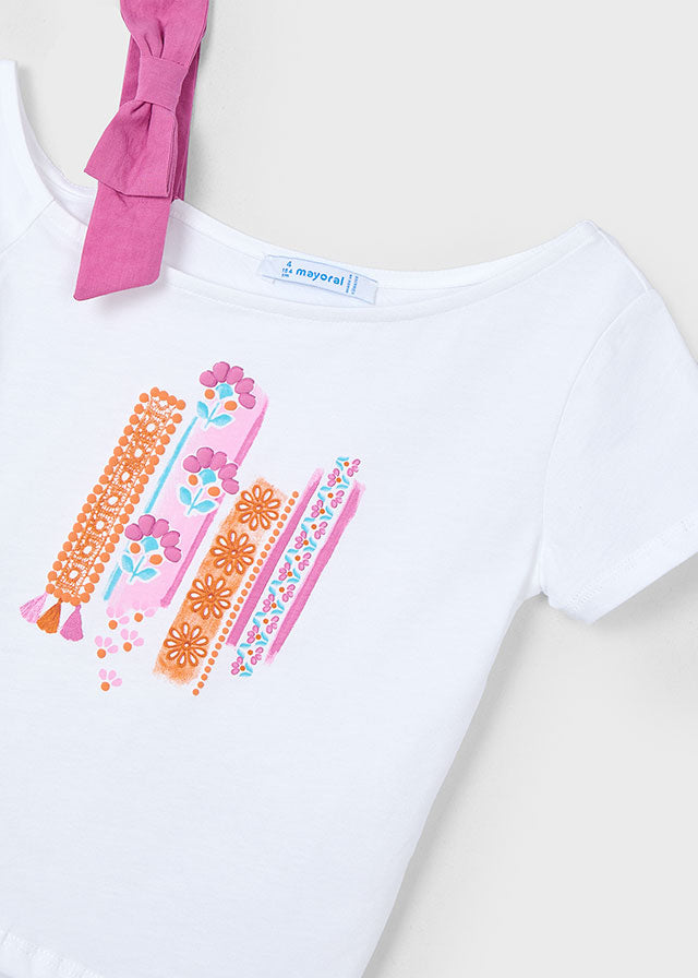 Camiseta m/c asimetrica