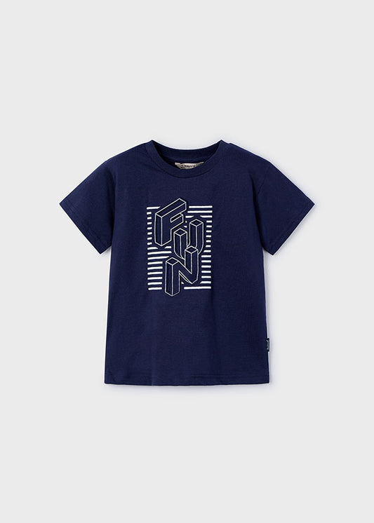Camiseta m/c embossed "fun"