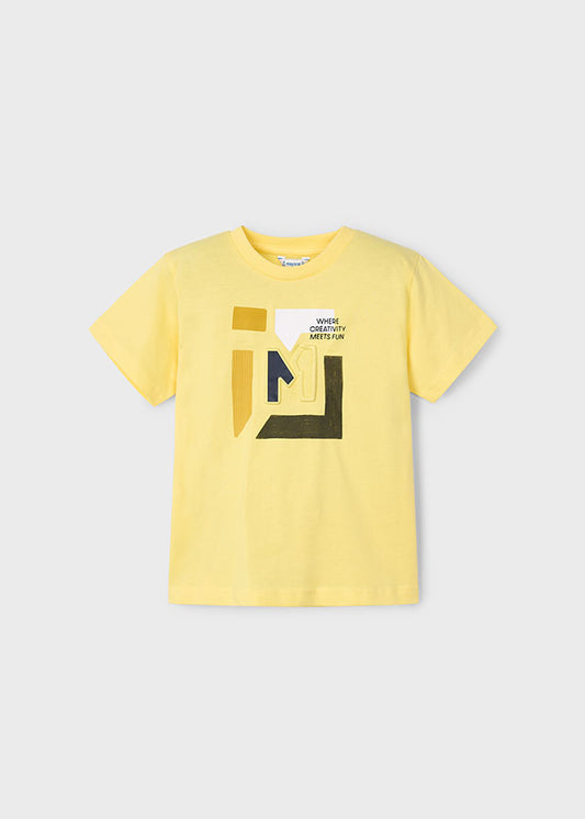 Camiseta m/c embossed "m"