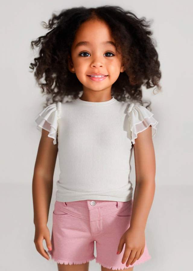 Pantalon corto sarga