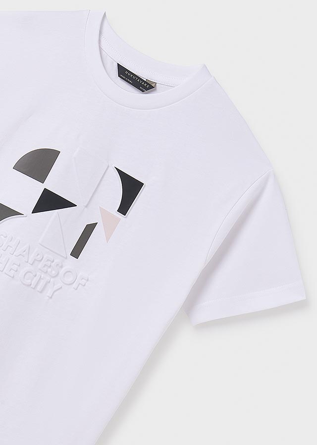 Camiseta m/c embossed