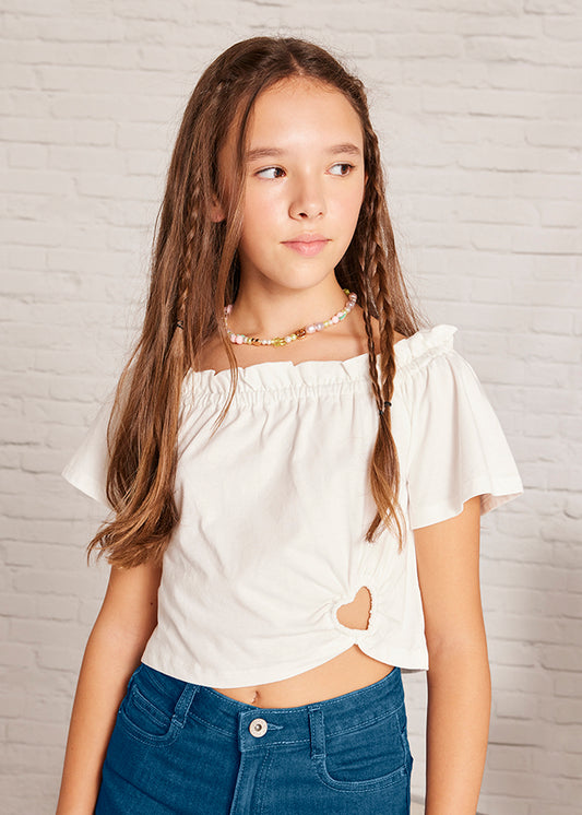 Camiseta m/c arandela corazon