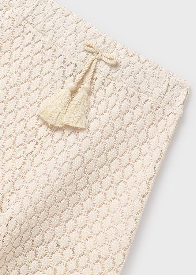 Pantalon largo punto calado