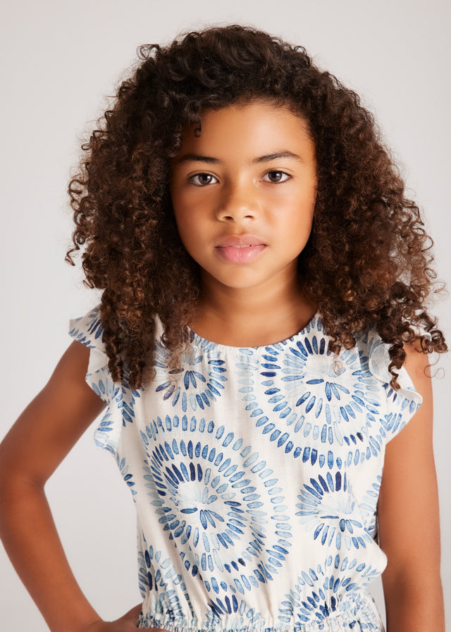 Vestido viscosa estampado