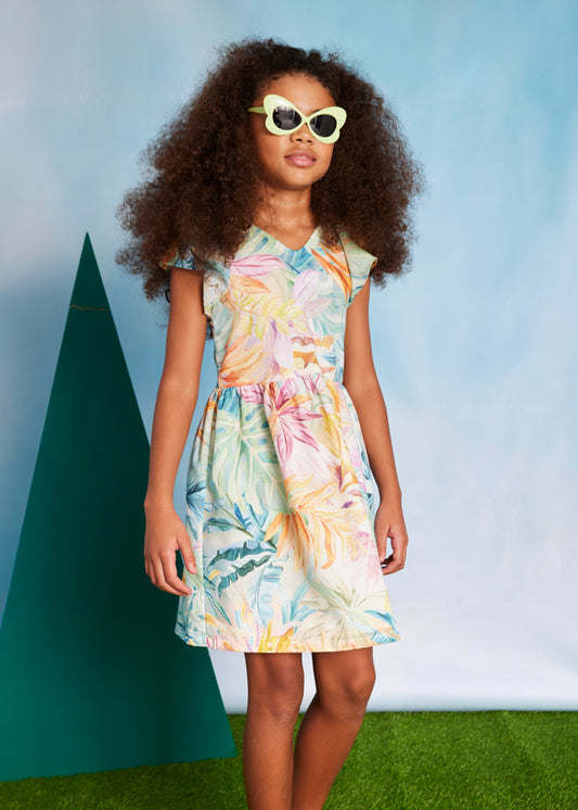 Vestido estampado espalda