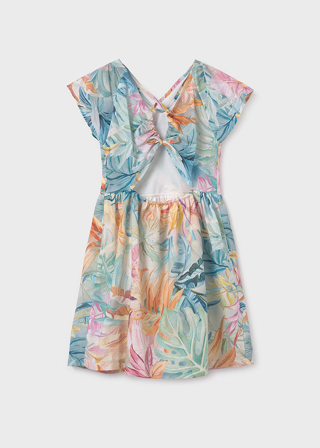 Vestido estampado espalda