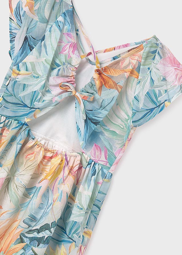 Vestido estampado espalda