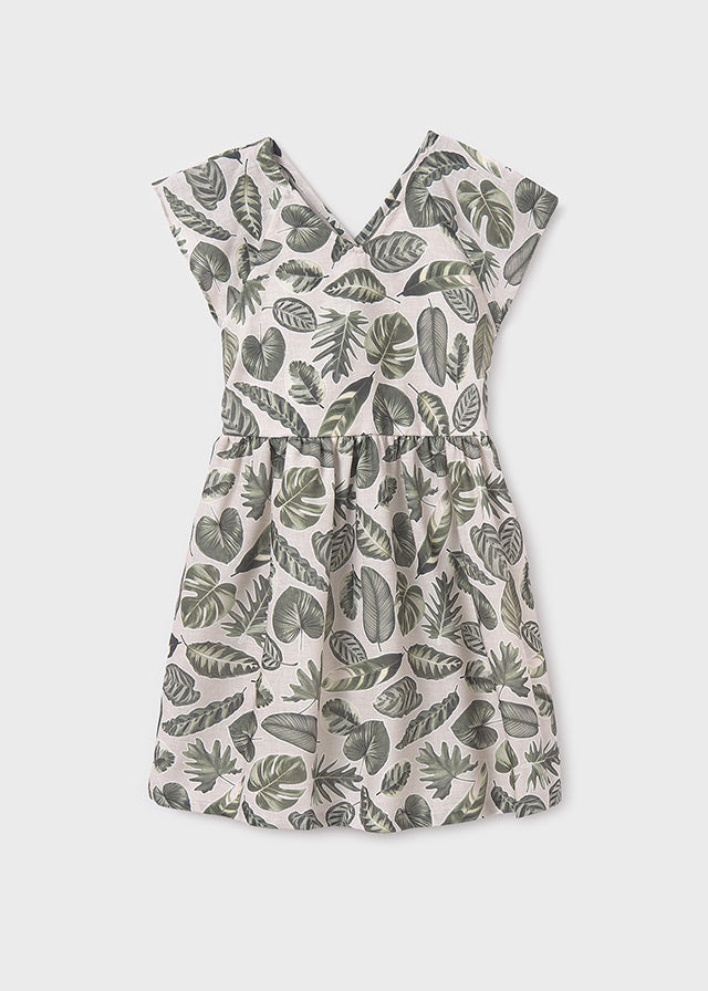 Vestido estampado espalda