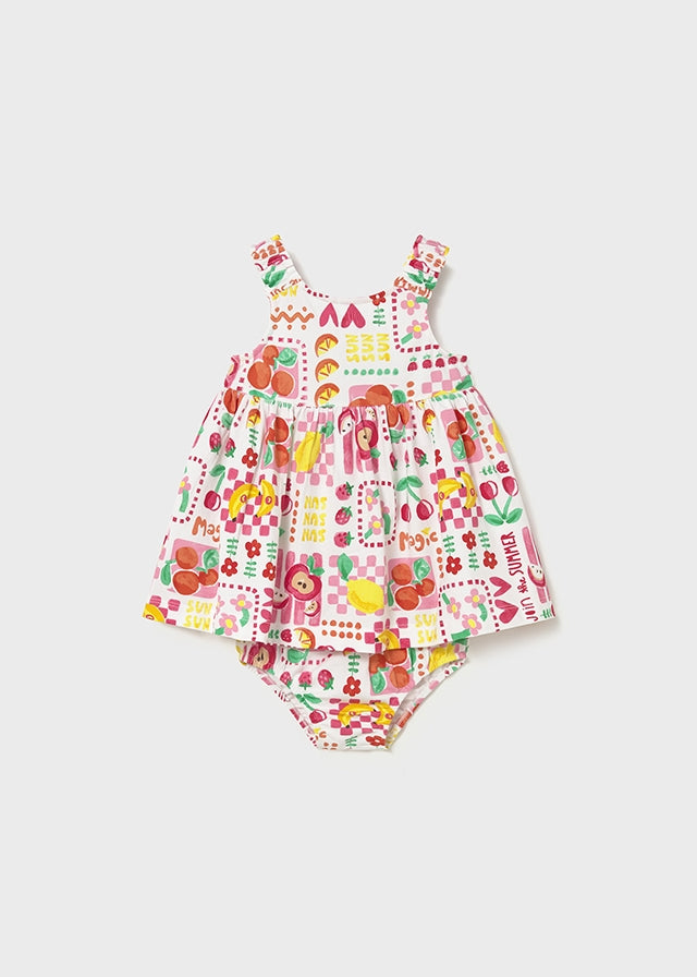 Vestido estampado con braguita