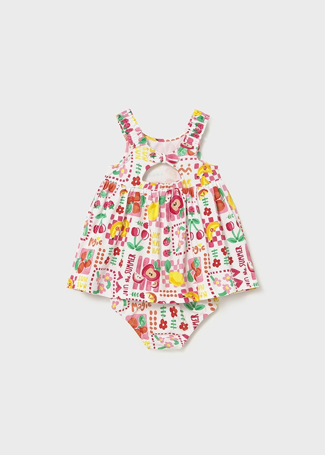 Vestido estampado con braguita