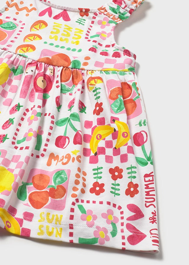 Vestido estampado con braguita