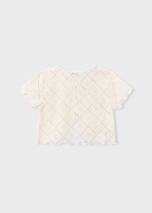 Camiseta m/c 2 piezas crochet