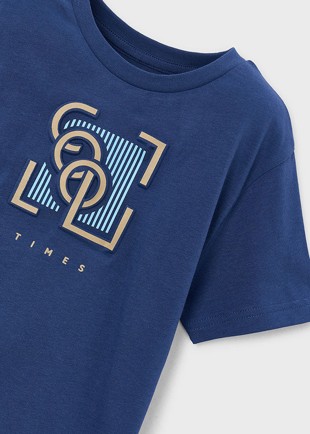 Camiseta m/c embossed