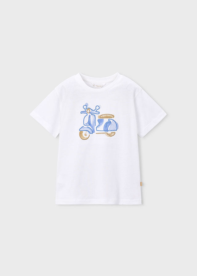 Camiseta m/c bordado