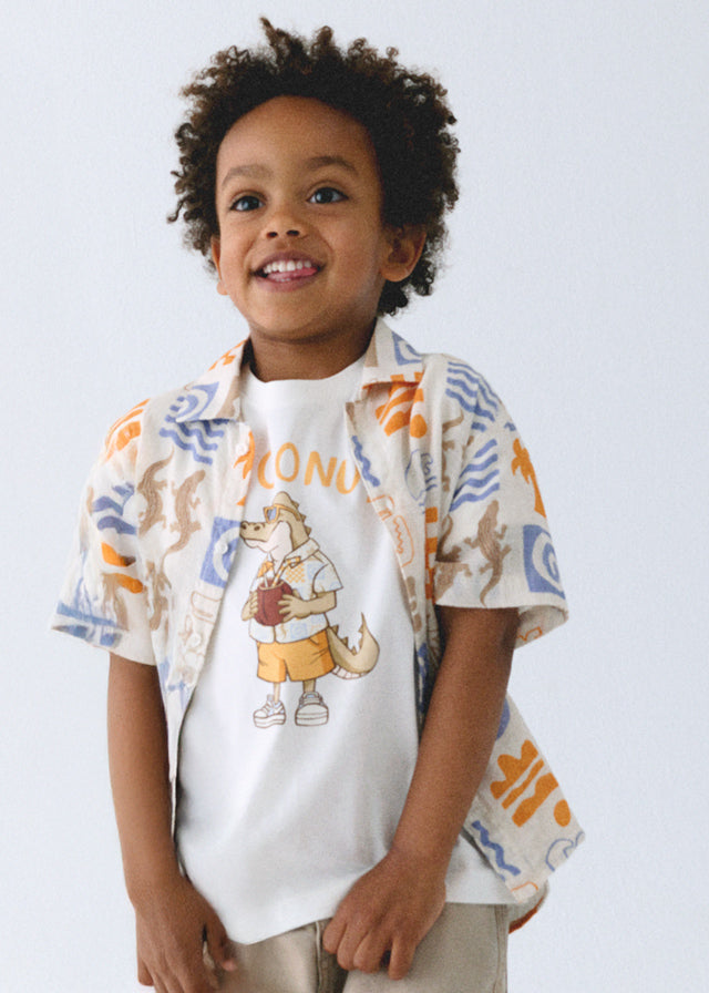 Camiseta m/c estampada