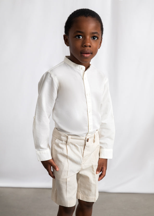 Bermuda lino suiting