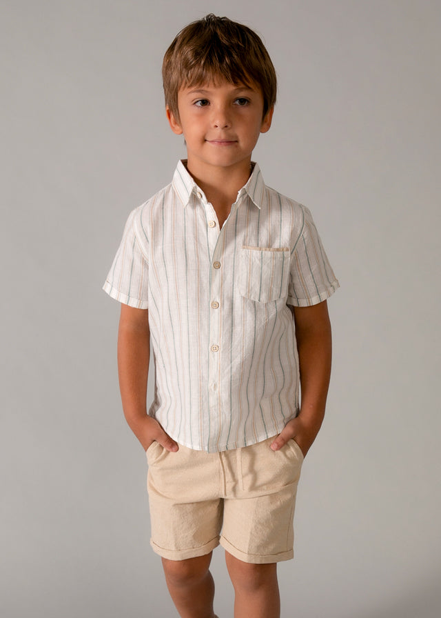 Conj. Bermuda lino suiting