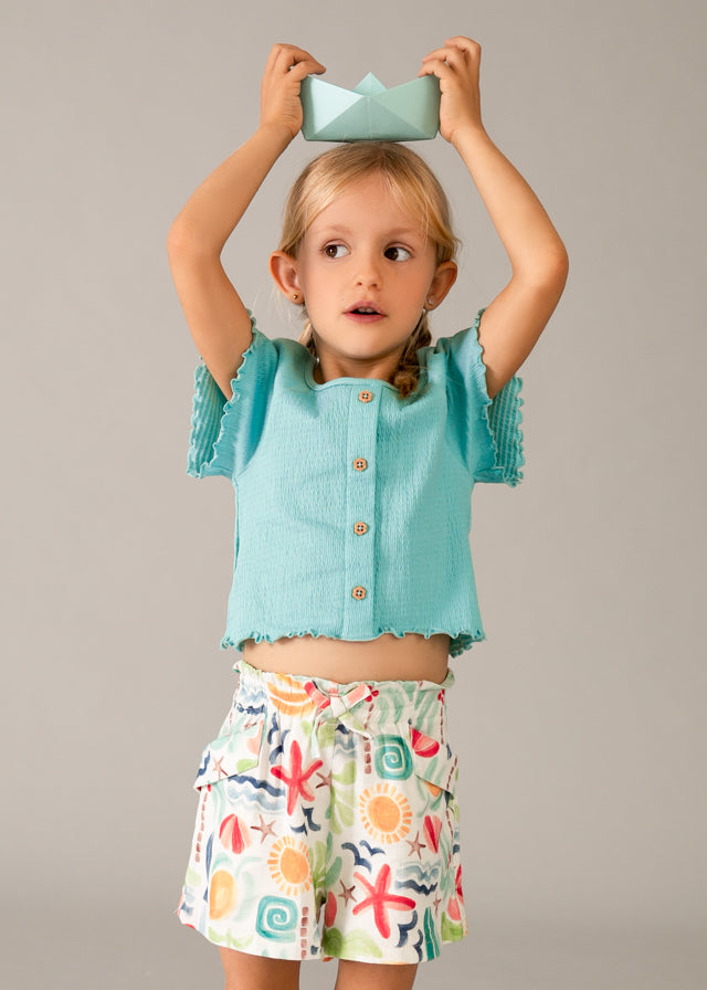 Pantalon corto estampado