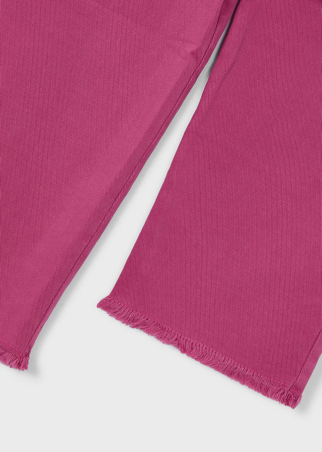 Pantalon sarga wide leg