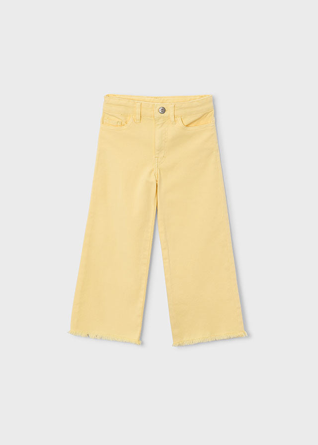 Pantalon sarga wide leg
