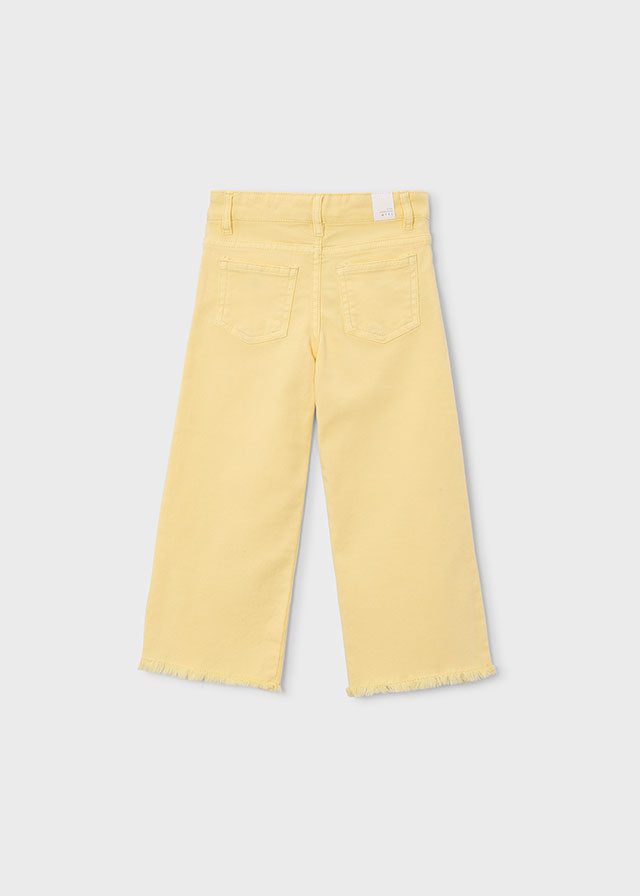 Pantalon sarga wide leg