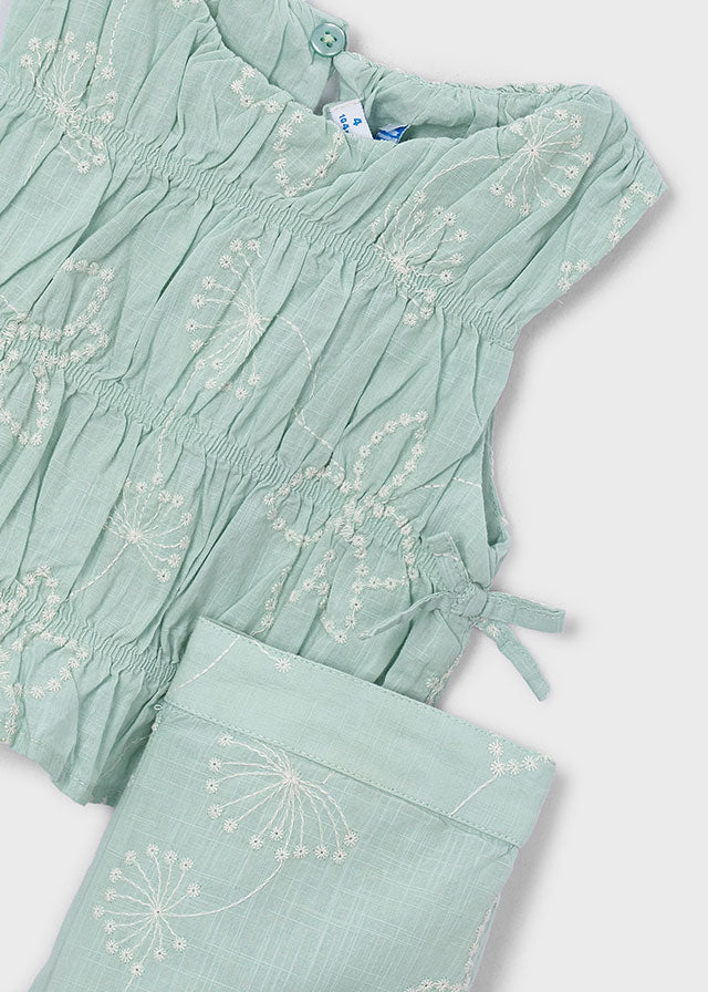 Conj. Pantalon largo bordado