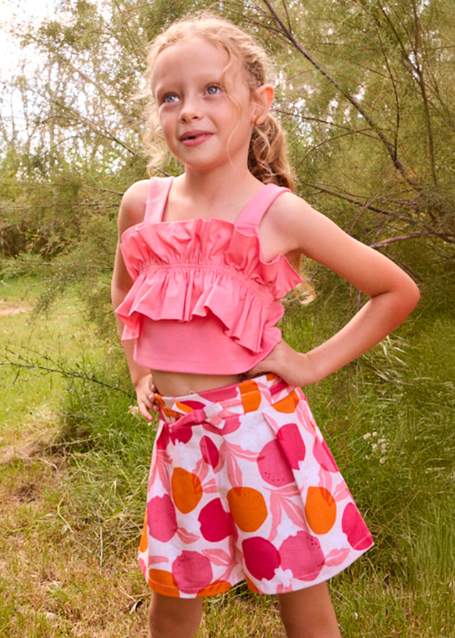 Falda pantalon estampada