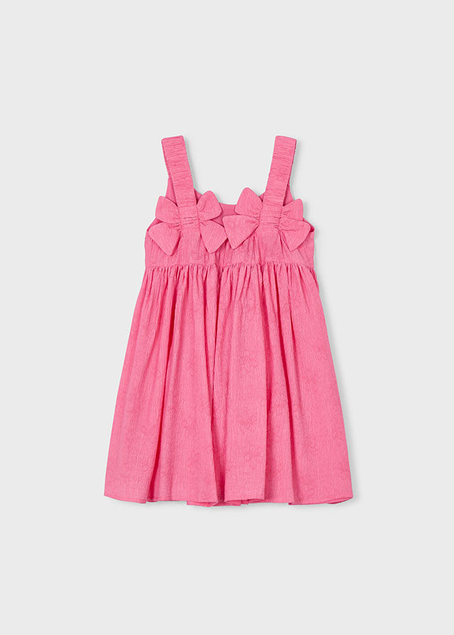 Vestido jacquard flores