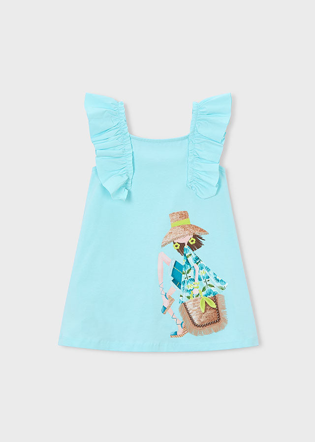 Vestido punto volantes