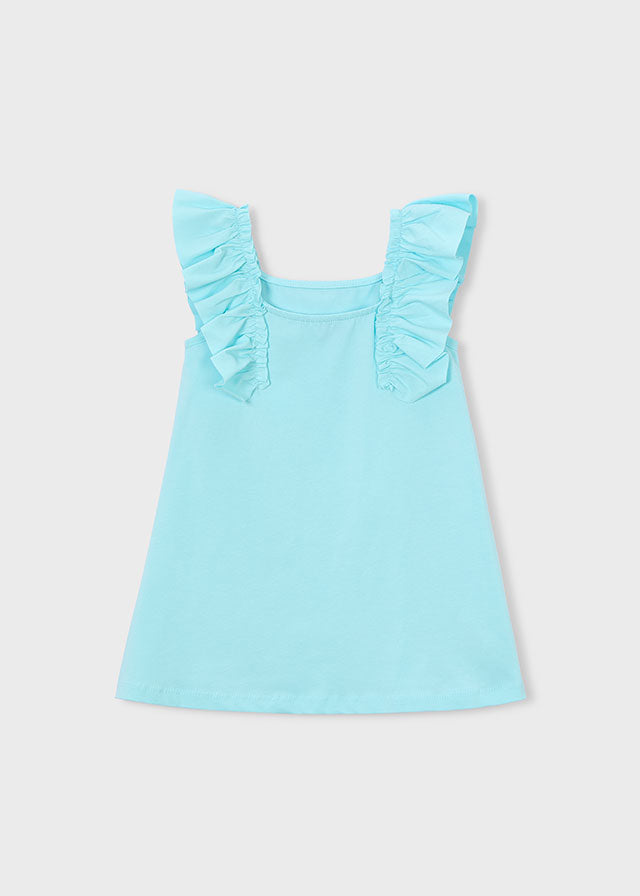 Vestido punto volantes