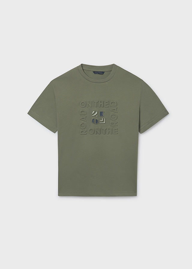 Camiseta m/c embossed formal