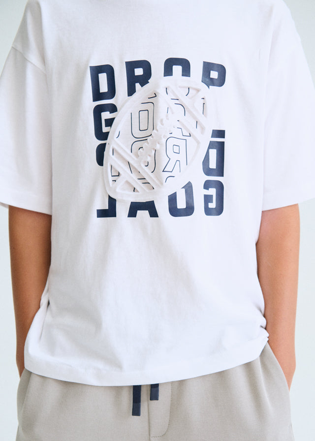 Camiseta m/c embossed
